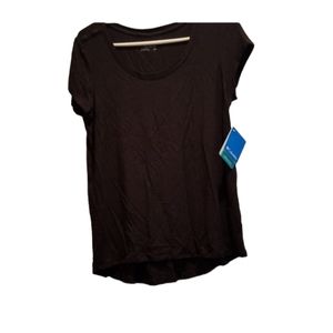 Columbia NWT womens size medium black scoop neck short sleeve shirt